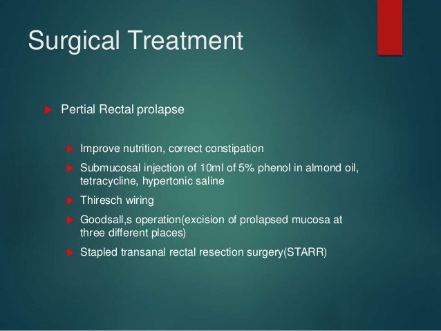 Rectal Prolapse: Diagnosis and Clinical Management